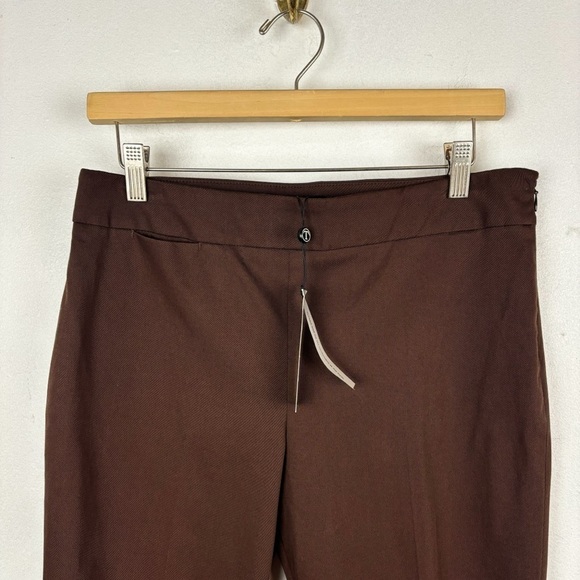 NWT Talbots Brown Classic Side Zip Pant Sz 8p - Picture 3 of 8